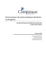 Curriculum- Adolescents- 19 ans et Plus - Année 1