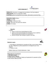 L01 Dieu et son pouvoir de création