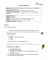 L12 S'accepter soi-même - votre corps, votre santéPH 9-11 Yr