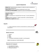L23 Equilibre énergétique - calories consommeés