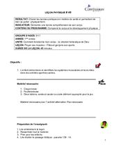 L40 Utiliser ces muscles - Filles et garçons au sport PH 9-11 Yr