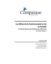 Rôles de la communauté et de la famille 12-14 an 1