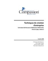 Techniques de creation d'entreprise, 19 ans et plus, Annee 2
