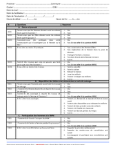 Questionnaire d'évaluation du niveau de connaissance des Maris