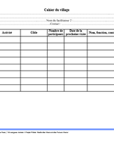 Cahier du village