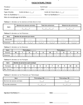 Fiche Recapitulative Mensuelle Facilitateurs