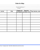 Cahier du village